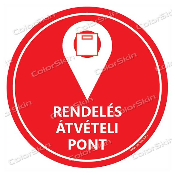 Kör padlómatrica - "Rendelés átvételi pont"