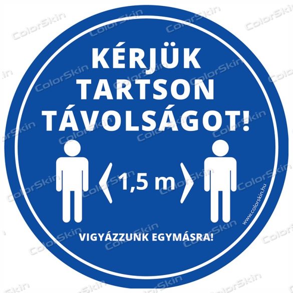 Kör padlómatrica - „Tarts távolságot!” v2