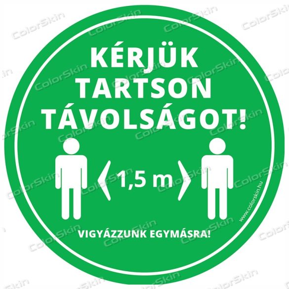 Kör padlómatrica - „Tarts távolságot!” v2