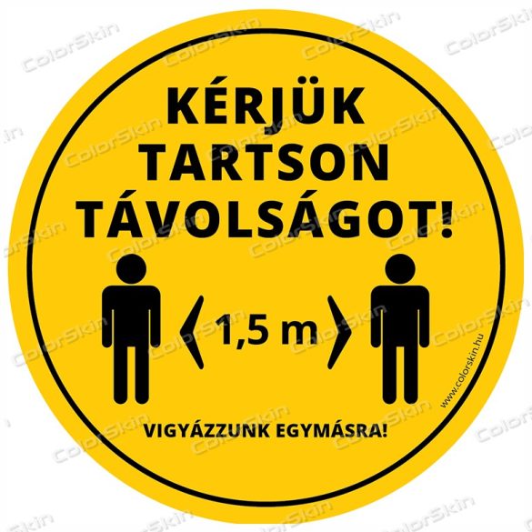 Kör padlómatrica - „Tarts távolságot!” v2