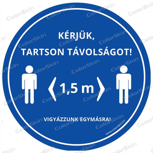 Kör padlómatrica - „Tarts távolságot!”