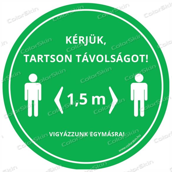 Kör padlómatrica - „Tarts távolságot!”
