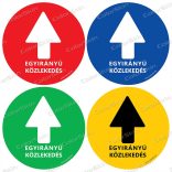 Kör padlómatrica - Kötelező haladási irány 