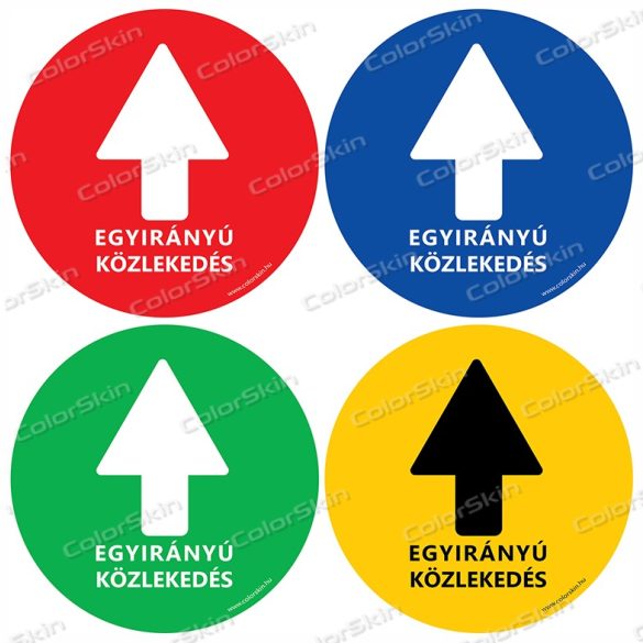 Kör padlómatrica - Kötelező haladási irány 