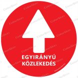 Kör padlómatrica - Kötelező haladási irány 