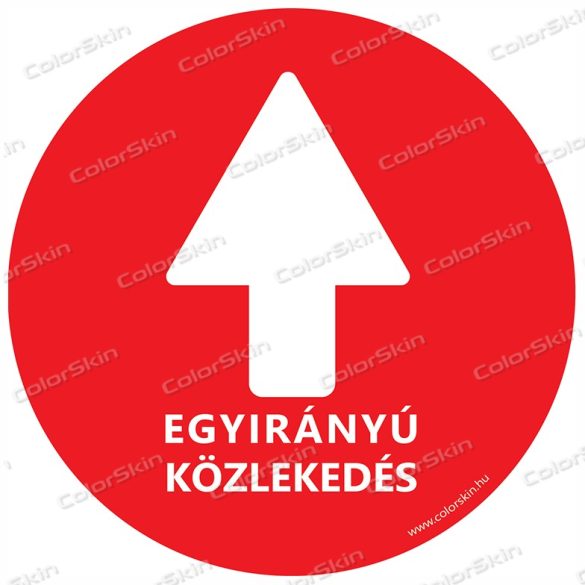 Kör padlómatrica - Kötelező haladási irány 