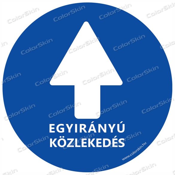 Kör padlómatrica - Kötelező haladási irány 
