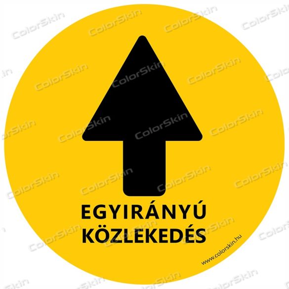Kör padlómatrica - Kötelező haladási irány 