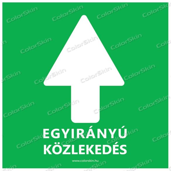 Négyzet alakú - Kötelező haladási irány padlómatrica