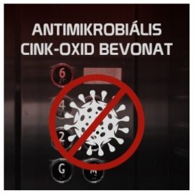 Antimikrobiális védőfólia cink-oxid bevonattal